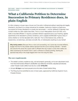 Plain-English overview page of the California kit