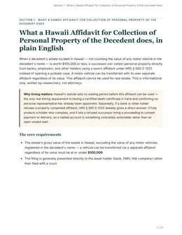 Plain-English overview page of the Hawaii kit