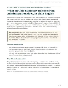 Plain-English overview page of the Ohio kit