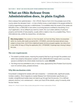 Plain-English overview page of the Ohio kit